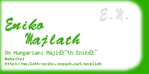 eniko majlath business card